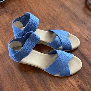 Charleston Shoe Co Blue Espadrille Sandal